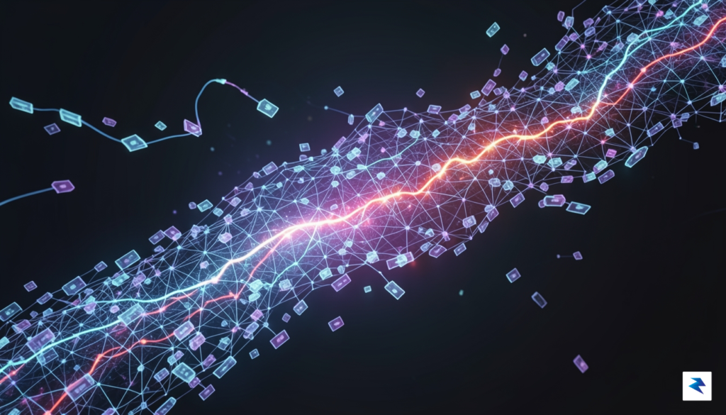An abstract digital representation of an API endpoint being probed…