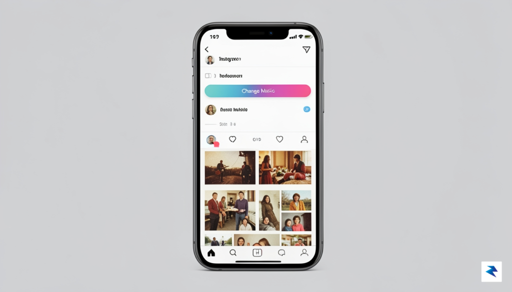 A modern smartphone screen displaying an Instagram editing menu with…