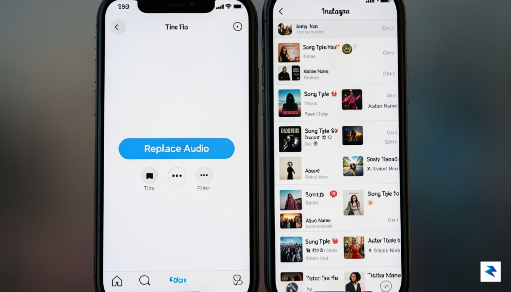 A smartphone screen showing the Instagram Edit menu with a…