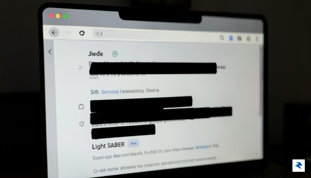 A close-up of a computer screen showing a browser extension&hellip;