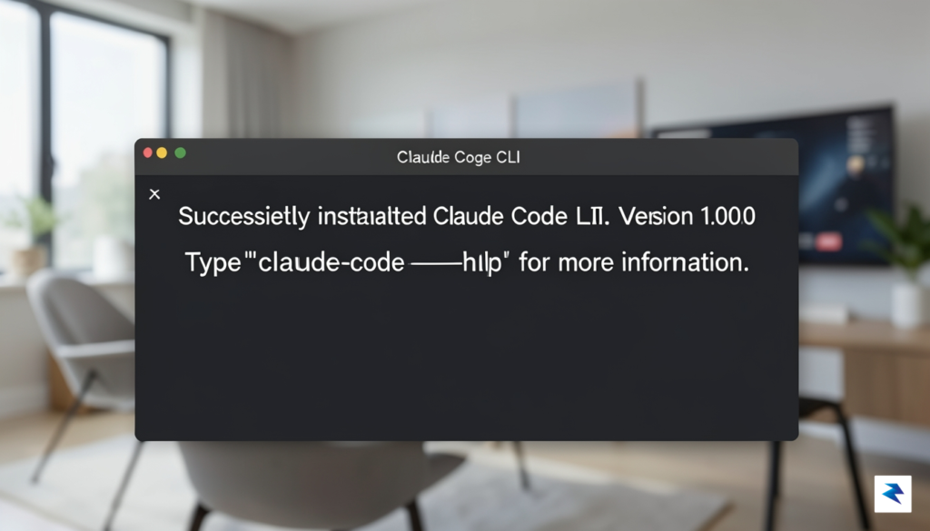 A clean, minimalist terminal window on a macOS desktop displaying…