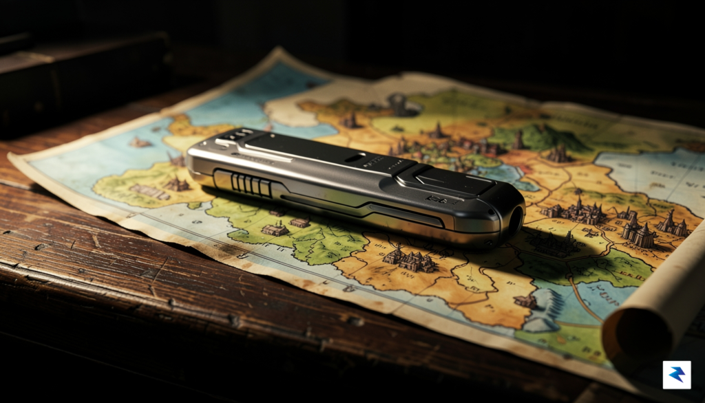 A cinematic, high-contrast concept art shot of a sleek, modern&hellip;