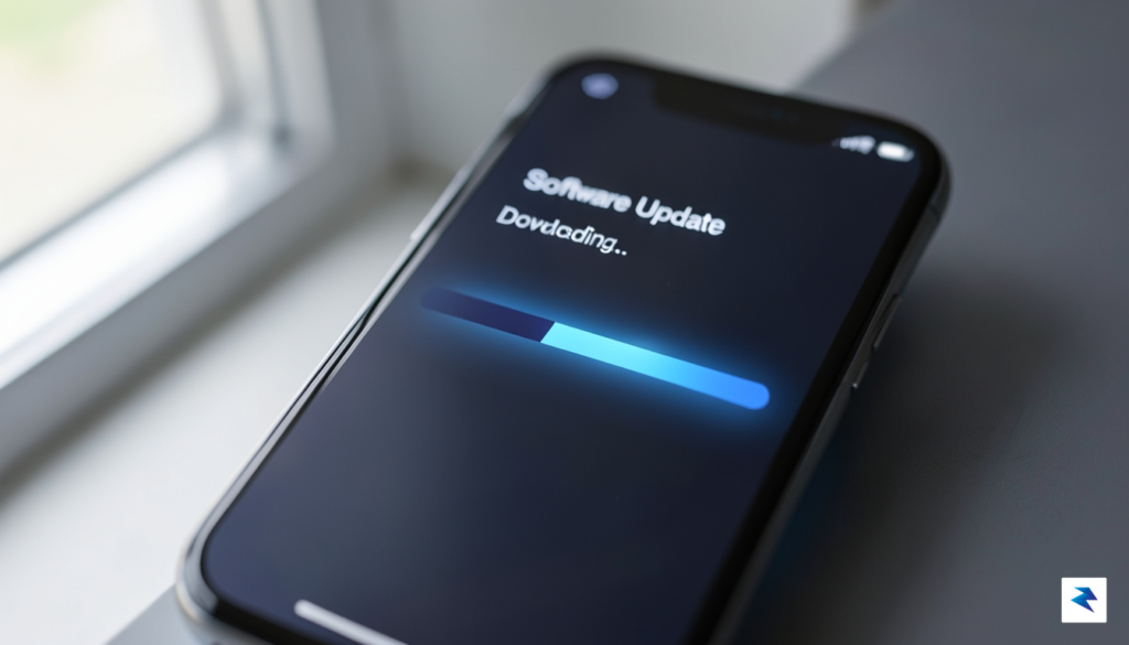 A high-resolution close-up of a modern iPhone screen displaying a&hellip;