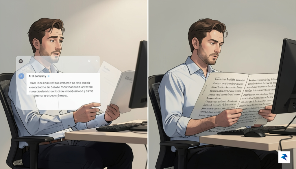 How AI Summaries Alter User Behavior