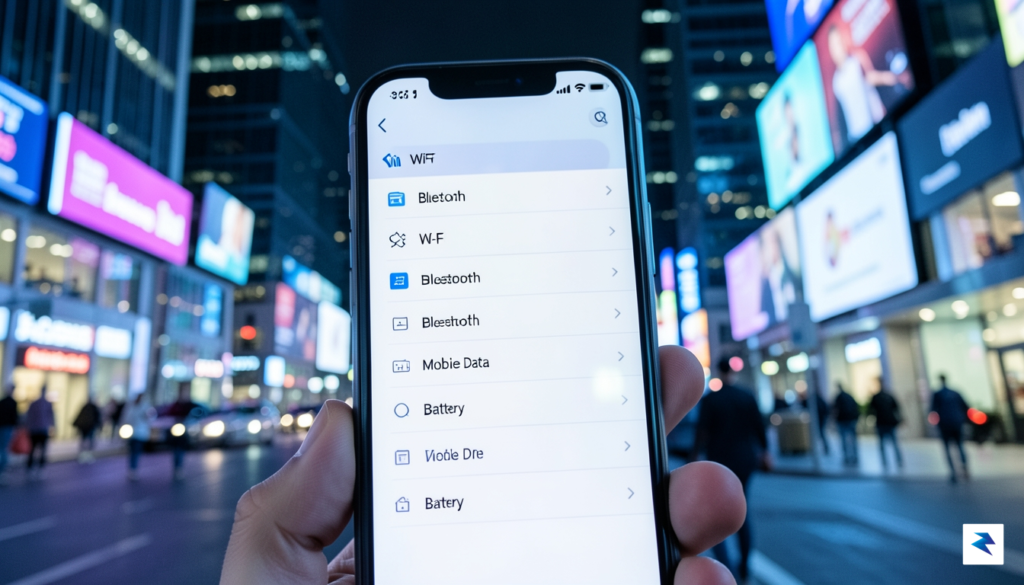 A close-up, high-resolution shot of a modern smartphone screen displaying&hellip;
