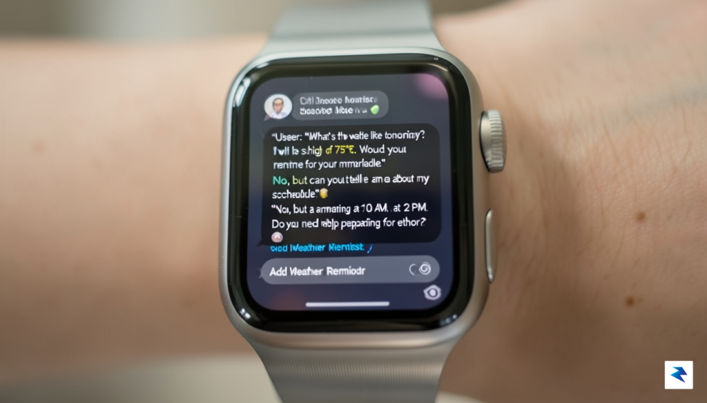 A close-up shot of an Apple Watch displaying a complex,&hellip;