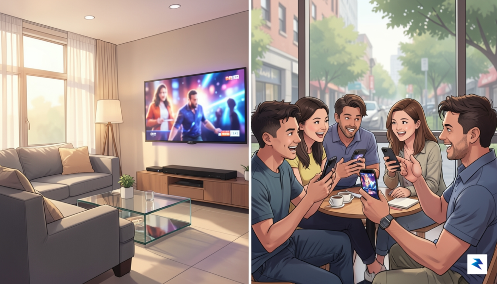 A digital illustration showing a split screen, with one side&hellip;