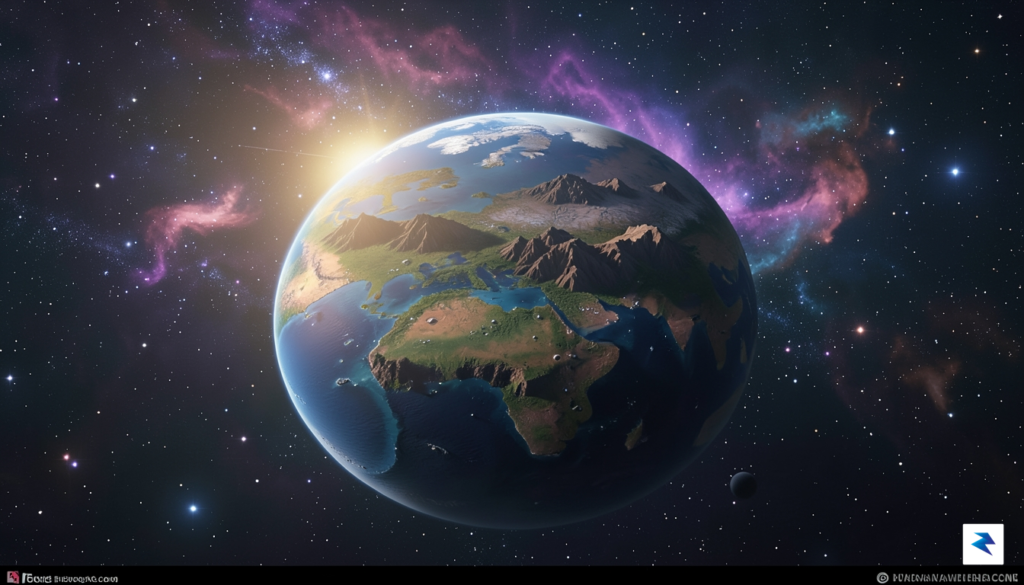 An artist's conceptual rendering of a rocky, Earth-sized exoplanet with…