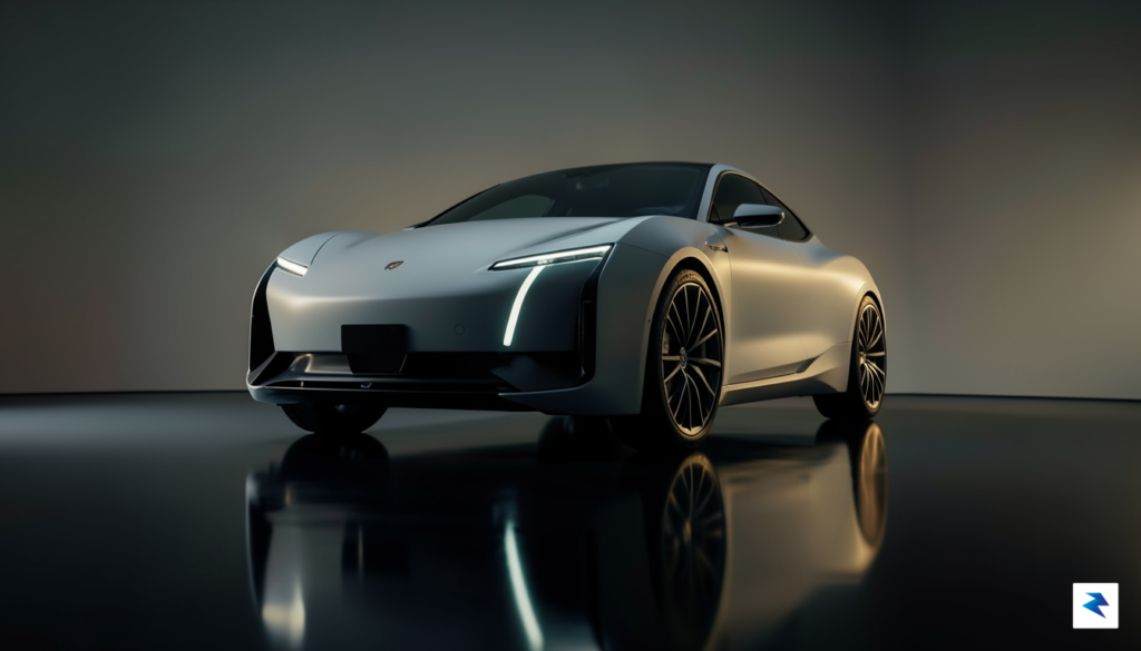 A high-end, cinematic studio shot of a modern electric concept&hellip;