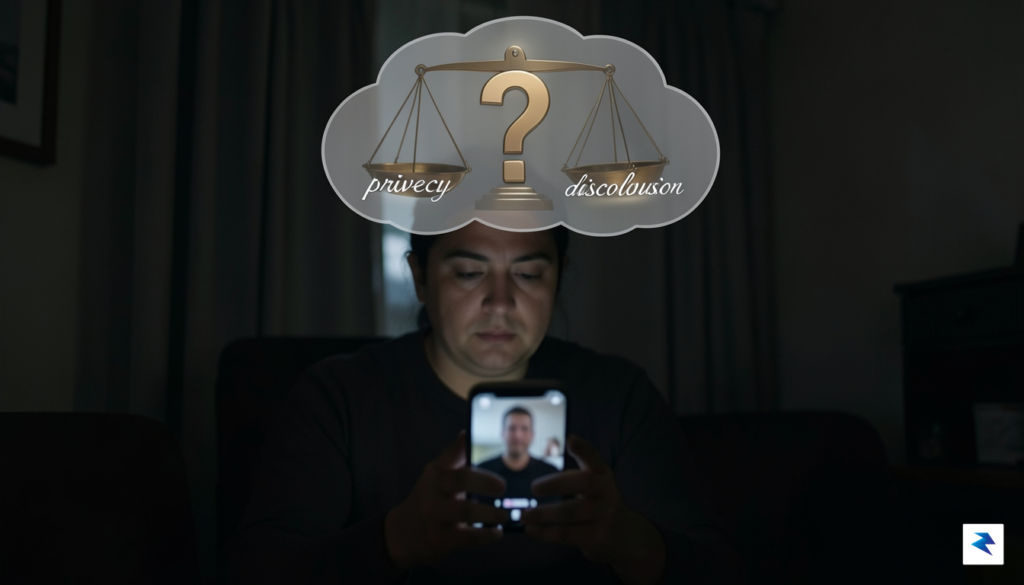 A person holding a smartphone, looking at a blurred image&hellip;