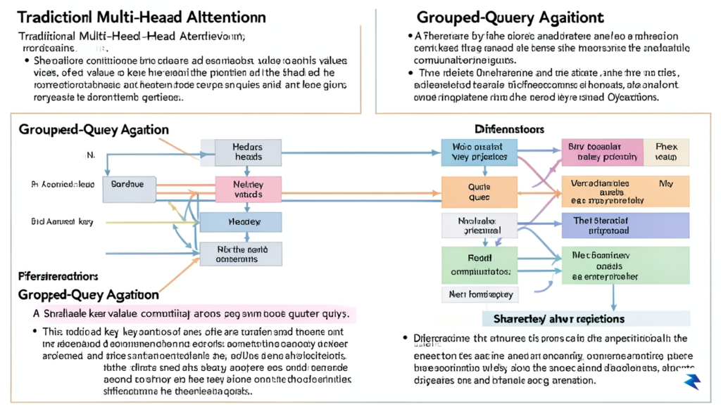 A detailed diagram showing the difference between traditional Multi-Head Attention…