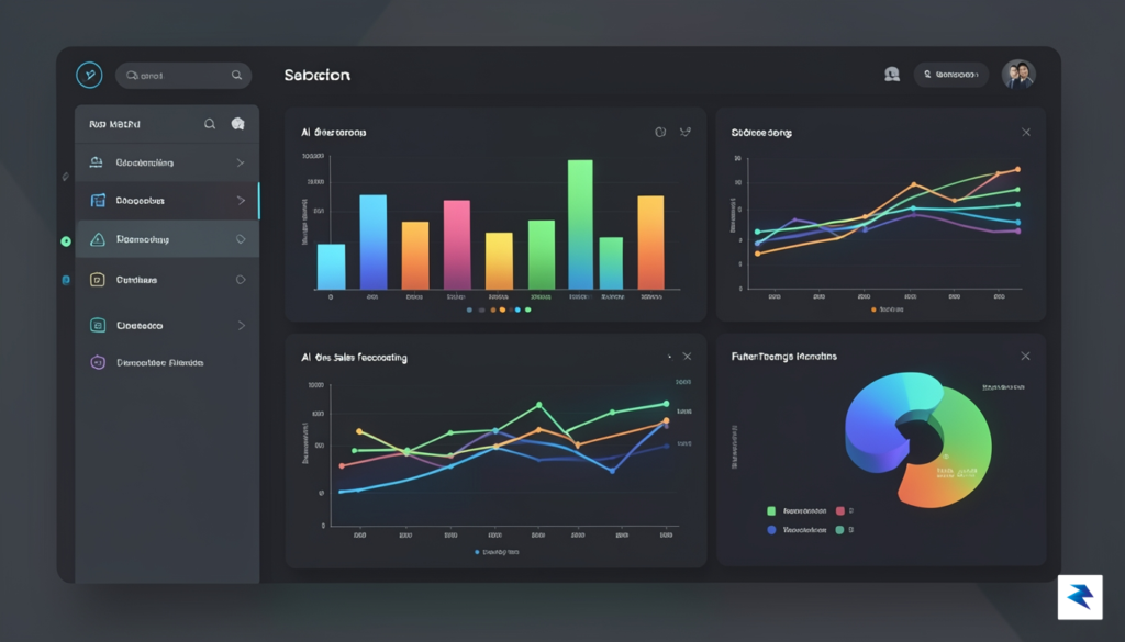 A sleek, professional dashboard interface showing colorful data visualization charts,&hellip;