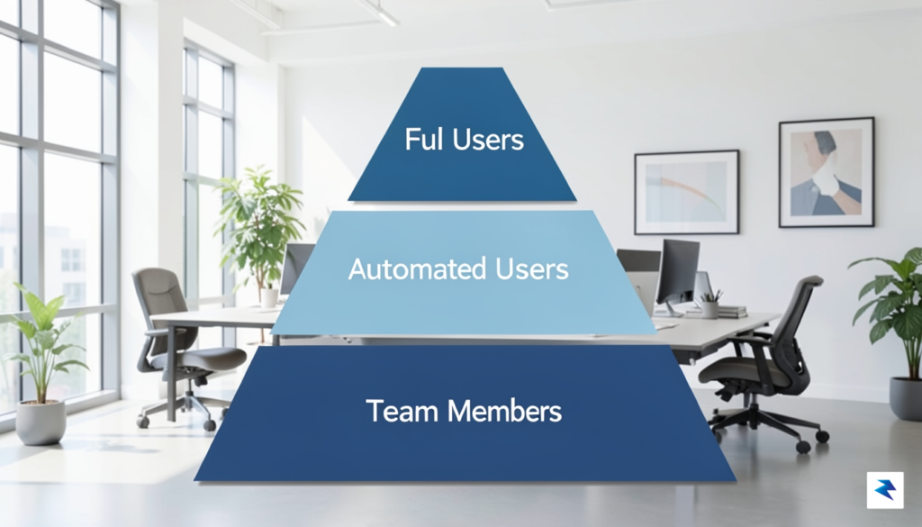 A clean, professional infographic showing a layered pyramid representing user&hellip;