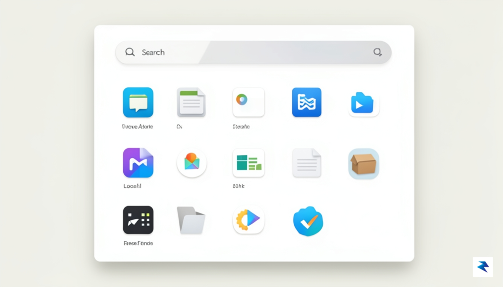 A clean, minimalist Windows 11 search window showing only local&hellip;