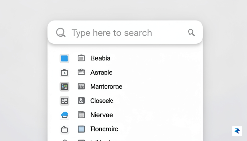 A clean, minimalist close-up of a Windows 11 search bar&hellip;