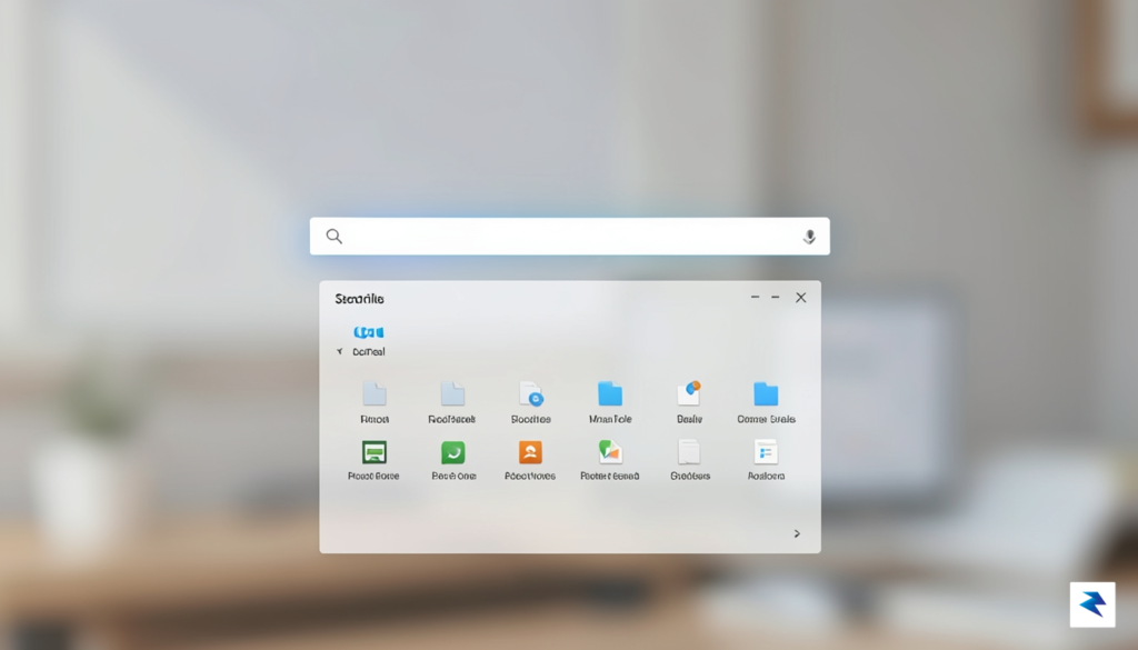 A clean, minimalist Windows search bar interface showing only local&hellip;