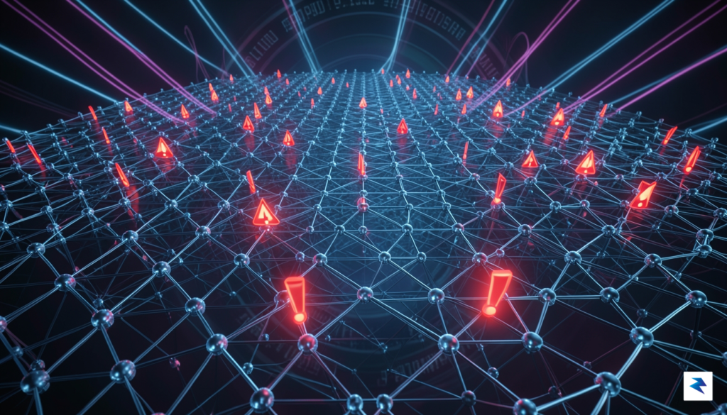 A digital representation of a vast and complex network grid,&hellip;