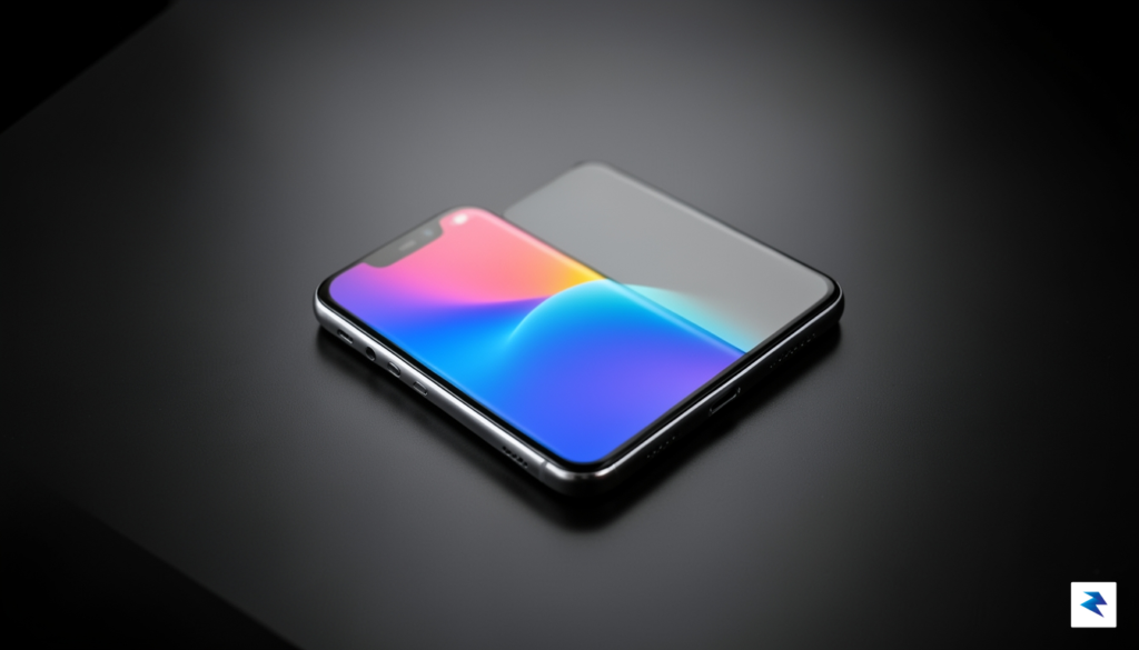 A high-contrast, professional studio shot of the Motorola Edge 70&hellip;