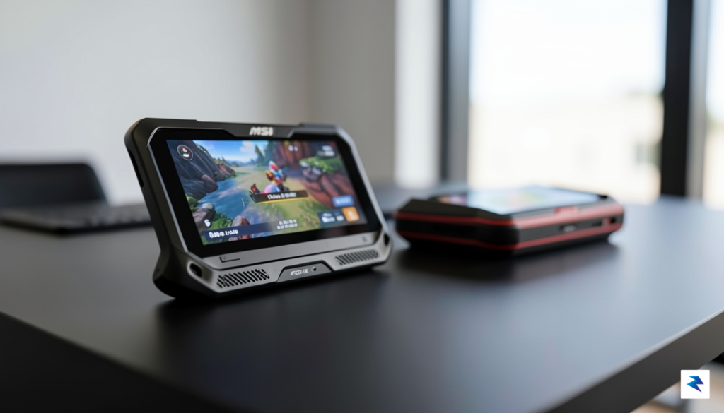 A close-up shot of the MSI Claw 8 AI+ handheld&hellip;