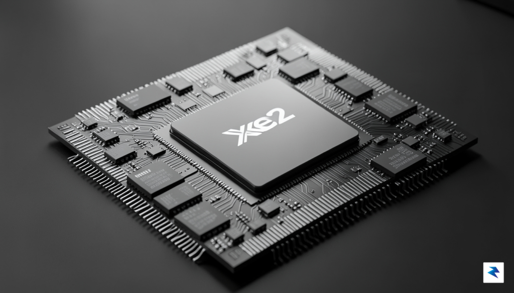 A close-up technical render of the Intel Lunar Lake chip&hellip;