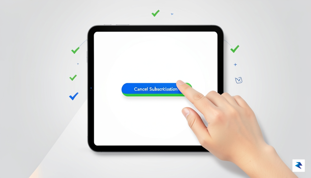A clean, modern infographic illustration showing a user easily clicking…