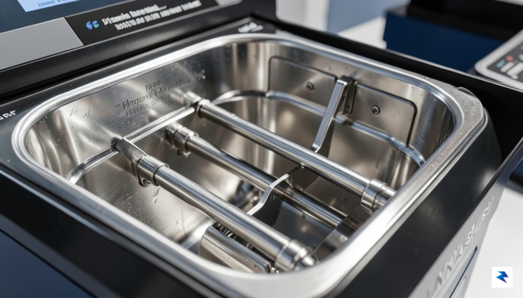 A close-up, high-resolution shot showing the internal mechanics of a&hellip;
