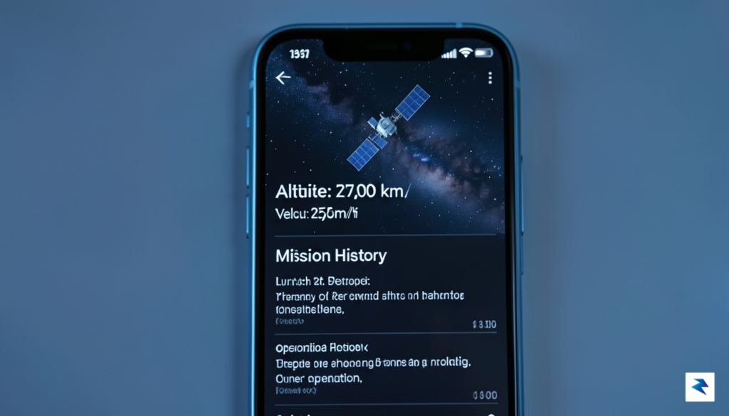 A close-up smartphone screen display showing a detailed technical profile…