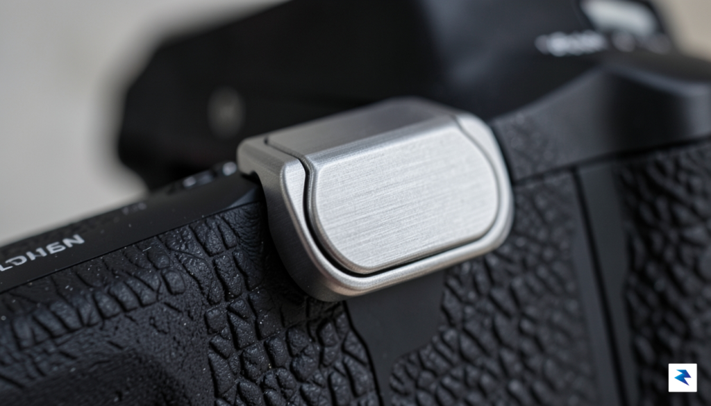 A close-up, high-detail macro shot of the Peak Design Field…