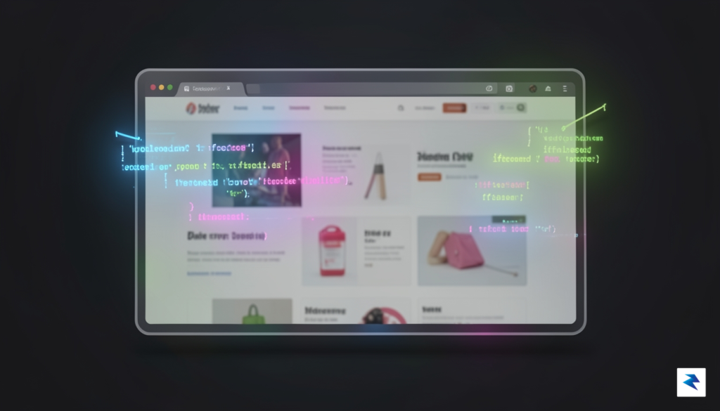 A conceptual digital illustration showing a user's browser as a&hellip;