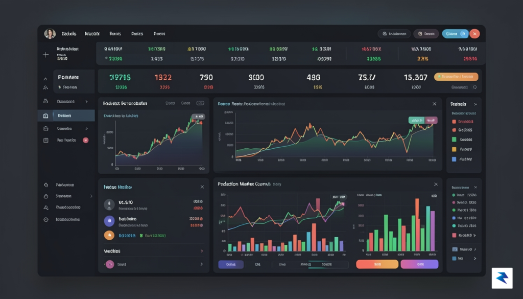 A sleek, professional digital visualization of a financial dashboard showing&hellip;