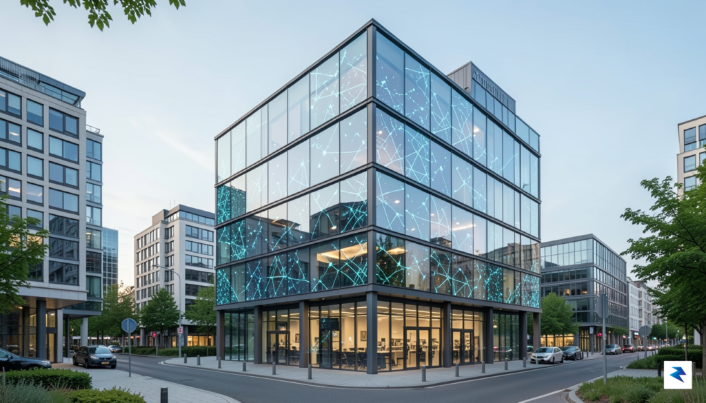A modern, high-tech office building in the Luxembourg financial district&hellip;