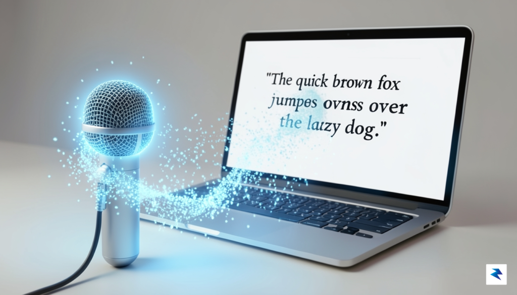 A creative digital illustration of a glowing microphone morphing into&hellip;