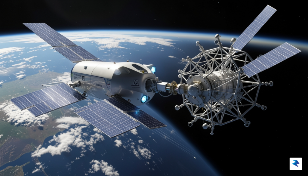 A sleek, futuristic 3D rendering of a Rocket Lab Photon&hellip;