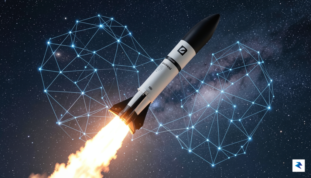 A digital rendering showing a sleek Rocket Lab Electron rocket&hellip;