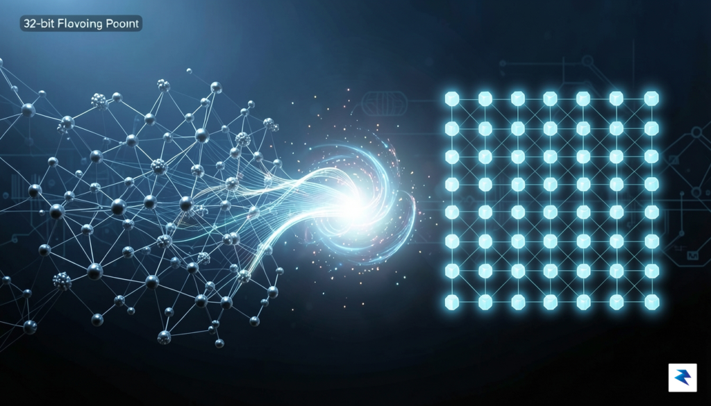 A conceptual digital illustration showing a high-resolution, complex neural network&hellip;