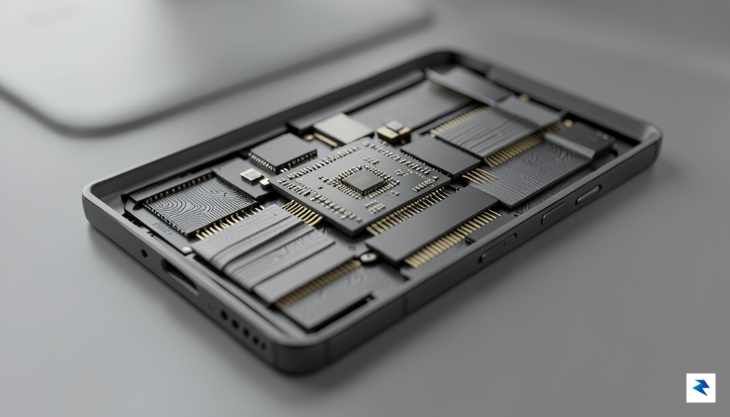 A detailed rendering of the internal components of a high-end…