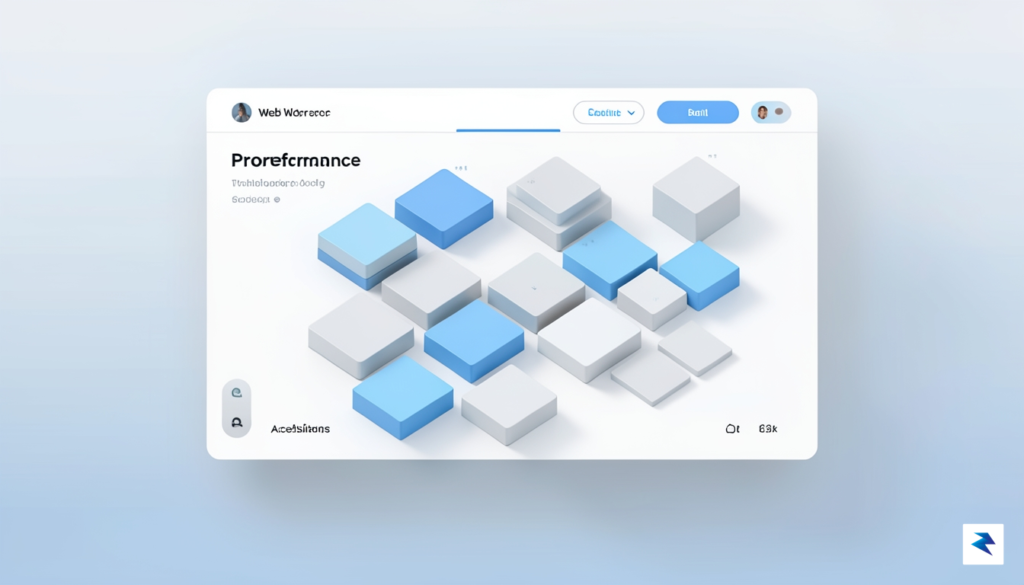 A conceptual digital illustration showing a clean, modular building block…