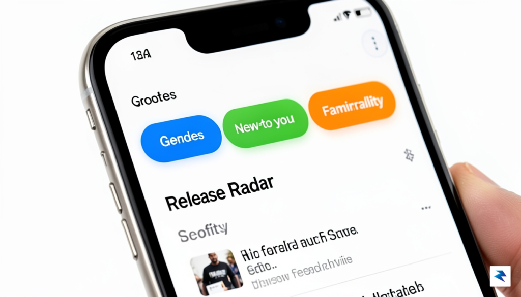 A close-up smartphone screenshot of the Spotify interface showing the&hellip;