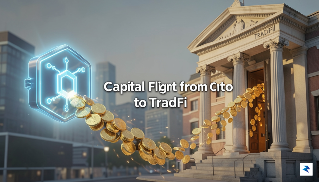 A digital visualization showing a flow of gold coins moving…