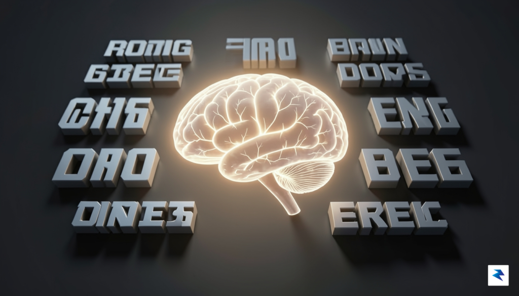 A conceptual digital illustration showing a glowing, intricate human brain&hellip;