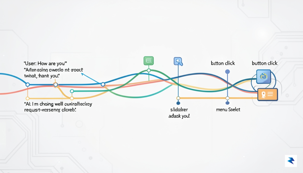 A conceptual diagram showing a smooth, continuous data stream where&hellip;