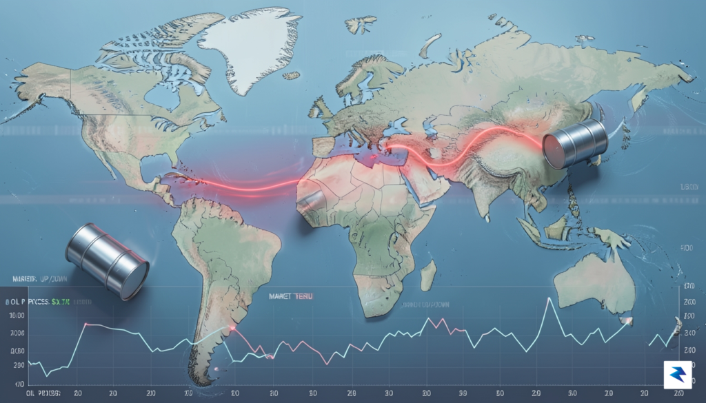 A digital illustration showing a global map with a glowing&hellip;