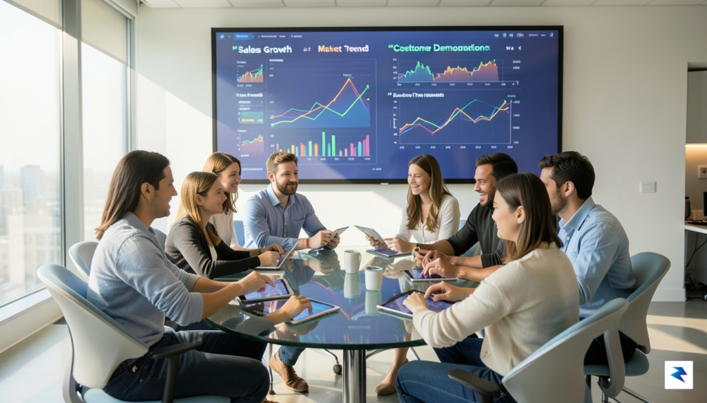 A diverse group of young, enthusiastic professionals collaborating in a…