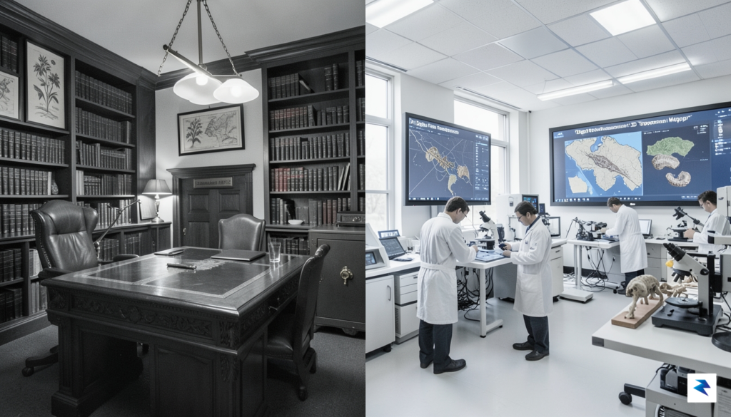 The Shift in Paleontology Representation