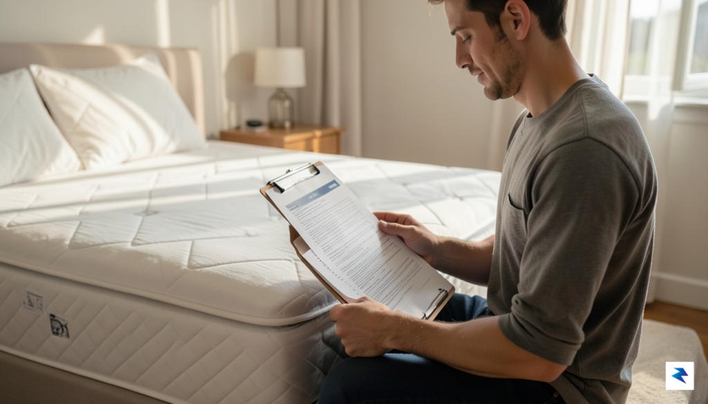 A close-up, high-quality photograph of a person carefully reading a&hellip;