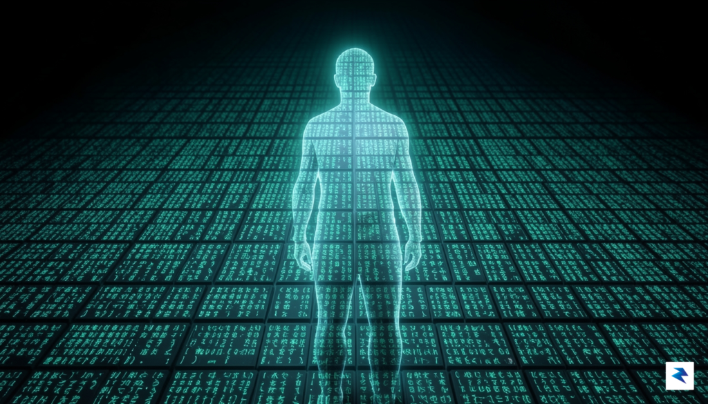 A conceptual digital illustration showing a human silhouette fading into&hellip;