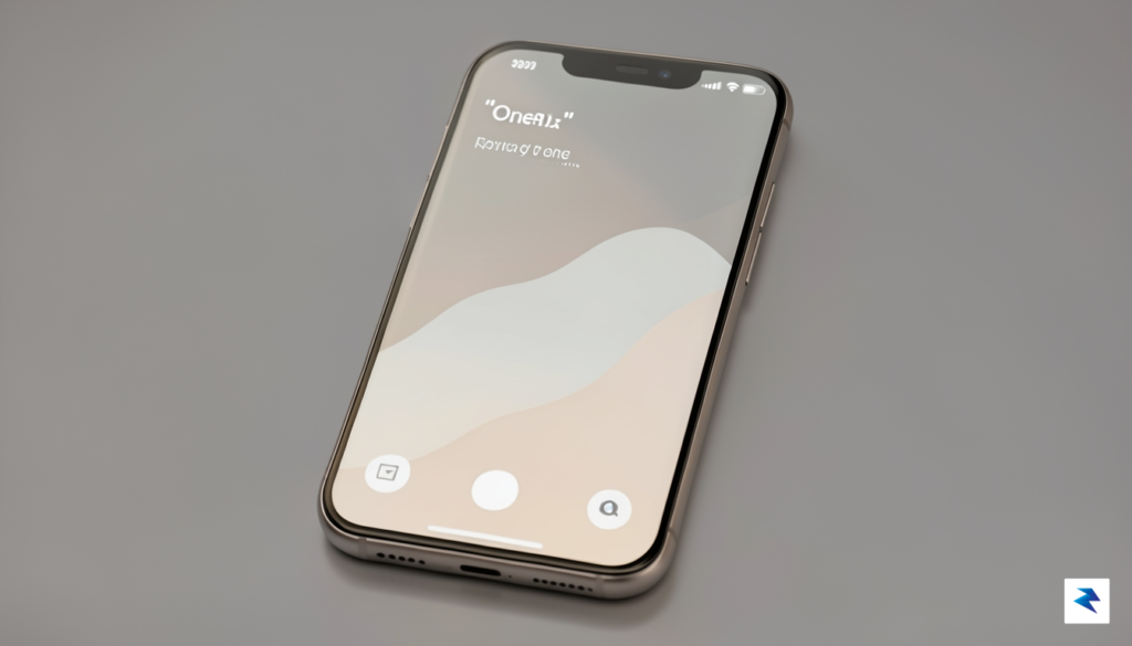 A high-resolution close-up of a modern OnePlus smartphone screen displaying…