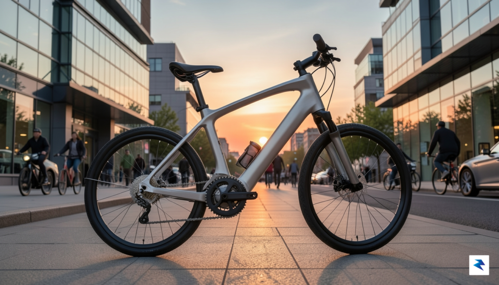 A sleek, futuristic e-bike frame with a seamless, integrated motor&hellip;