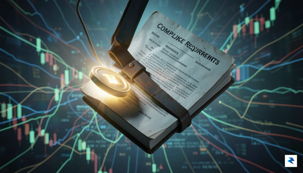 A conceptual digital illustration showing a small, glowing startup digital…