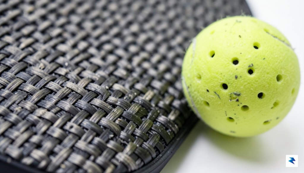 A macro, close-up shot showing the detailed weave pattern of&hellip;